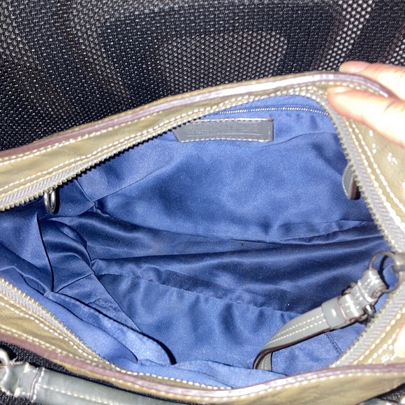 🌹4FER COACH MADISON OLIVE GREEN SHINY PATENT LEATHER SATCHEL BAG. 2009 BUNDLE - Picture 10 of 14